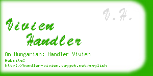 vivien handler business card